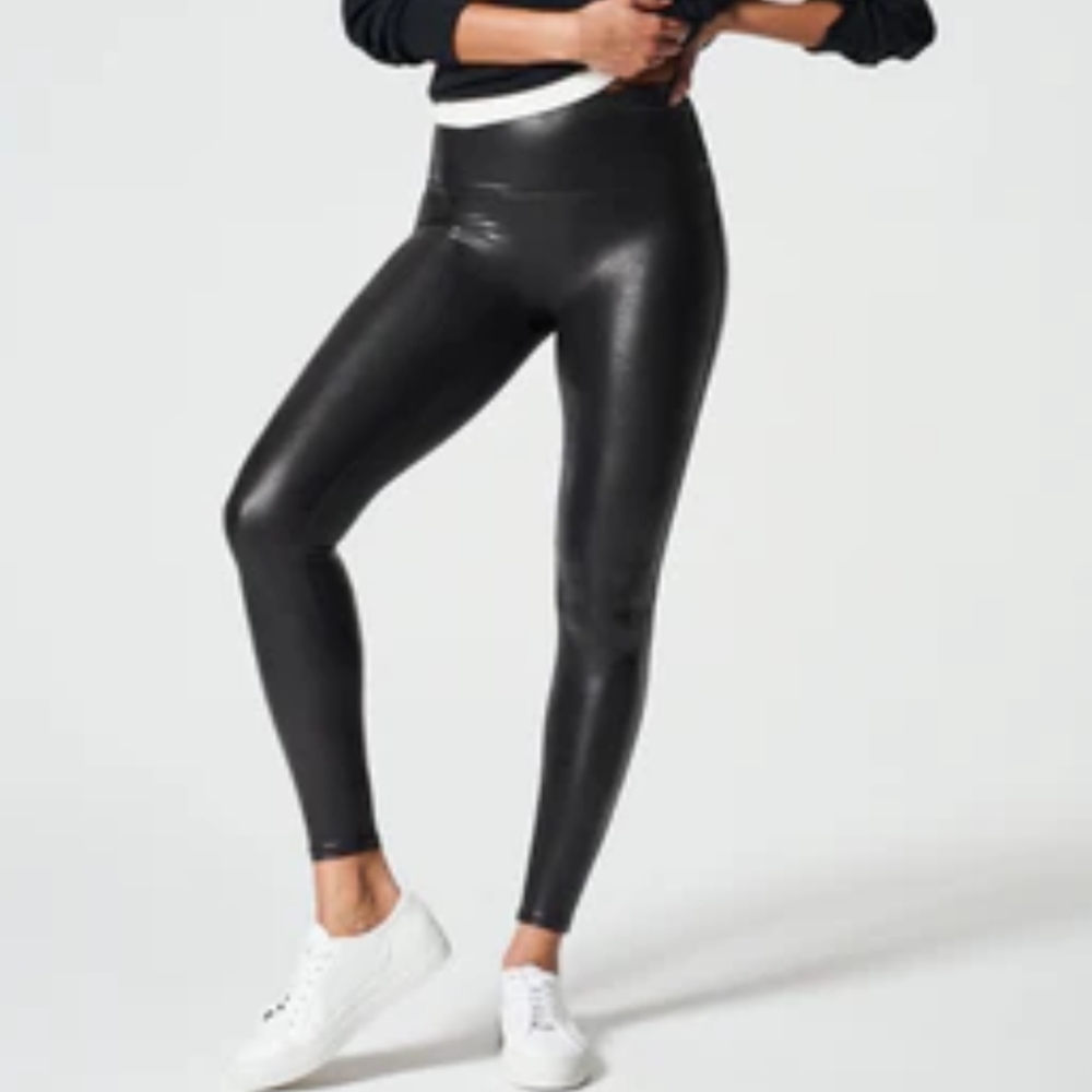 Faux Leather Black Leggings